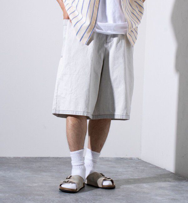 GLOSTER「【GLOSTER/グロスター】8オンスデニム ワイドショートパンツ ハーフパンツ」|その他|