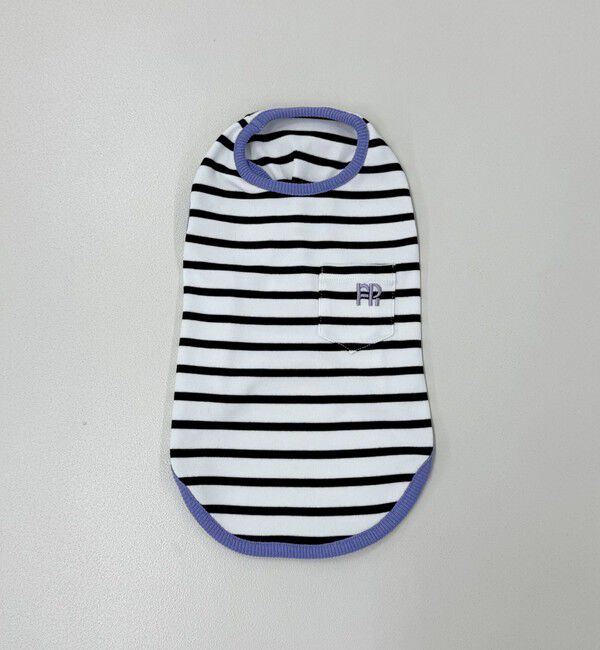 fredy emue「【FR PETS】FR刺繍ボーダーノースリーブTee」|Tシャツ・カットソー|