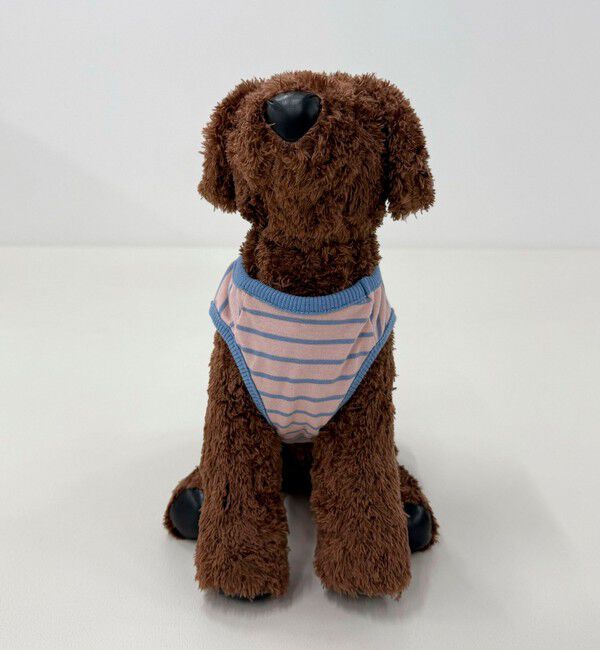 fredy emue「【FR PETS】FR刺繍ボーダーノースリーブTee」|Tシャツ・カットソー|