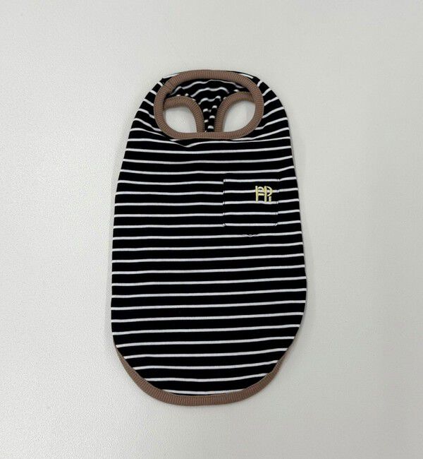 fredy emue「【FR PETS】FR刺繍ボーダーノースリーブTee」|Tシャツ・カットソー|