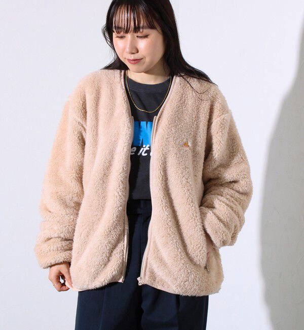 GLOSTER「【KELTY&times;GLOSTER】別注 シャギーフリース ジップカーディガン」|カーディガン|