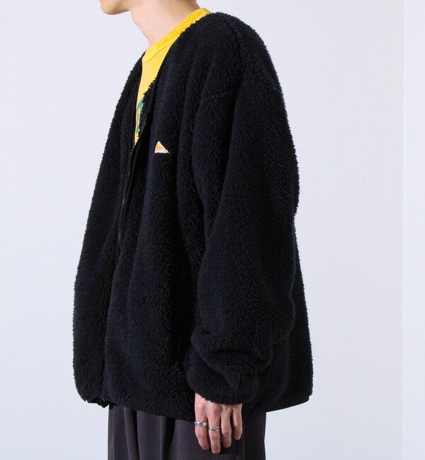 GLOSTER「【KELTY&times;GLOSTER】別注 シャギーフリース ジップカーディガン」|カーディガン|