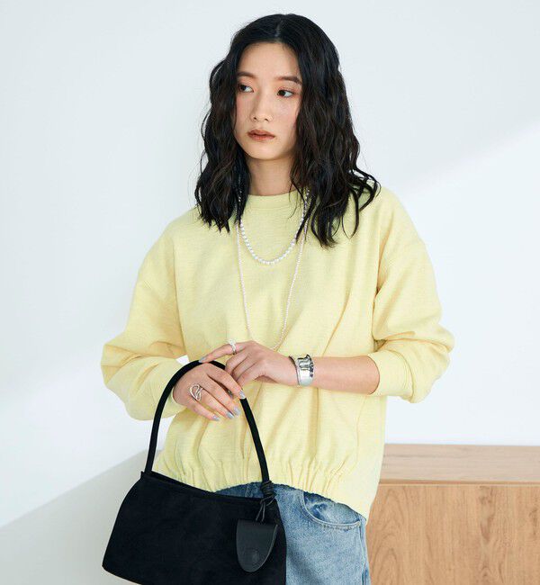 fredy emue「裾インゴムブークレープルオーバー」|Tシャツ・カットソー|