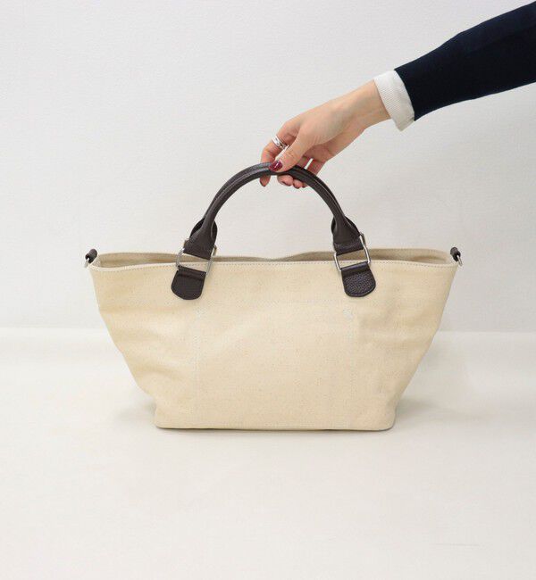 fredy emue「FRレザーハンドルキャンバストートバッグ」|ショルダー・メッセンジャー|