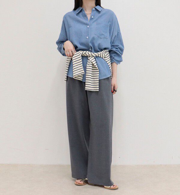 fredy emue「コットンボイルシアーデニムシャツ」|シャツ・ブラウス|