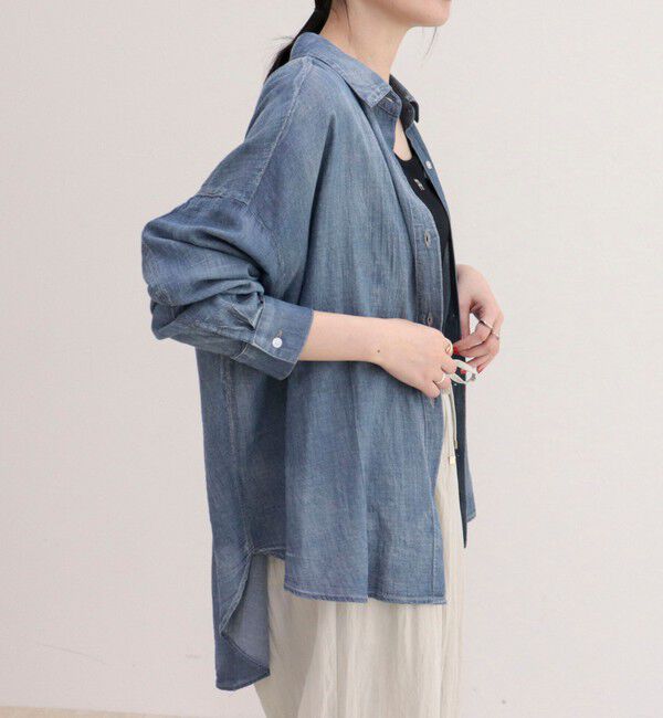 fredy emue「コットンボイルシアーデニムシャツ」|シャツ・ブラウス|