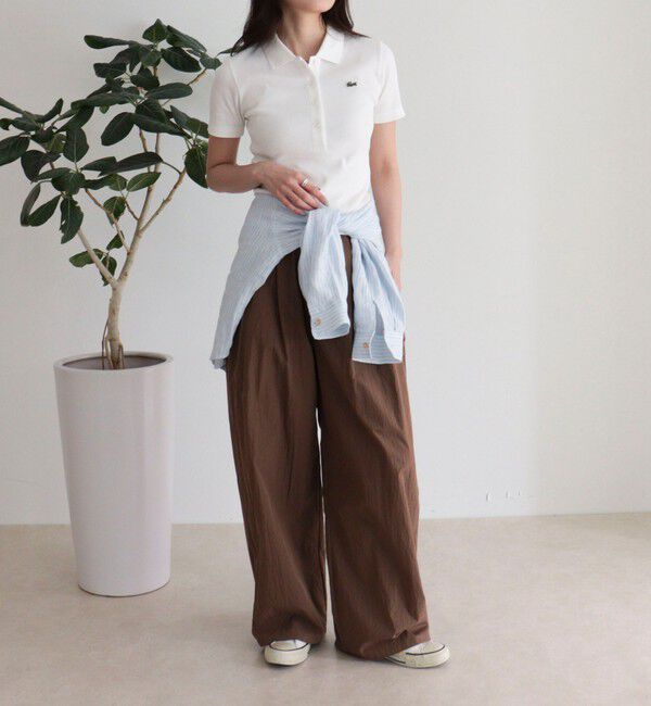 fredy emue「【LACOSTE/ラコステ】ワンポイントリブポロシャツ」|ポロシャツ|