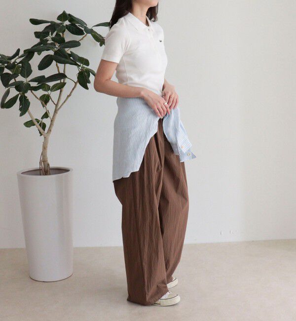 fredy emue「【LACOSTE/ラコステ】ワンポイントリブポロシャツ」|ポロシャツ|