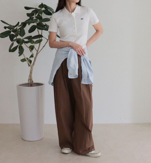 fredy emue「【LACOSTE/ラコステ】ワンポイントリブポロシャツ」|ポロシャツ|