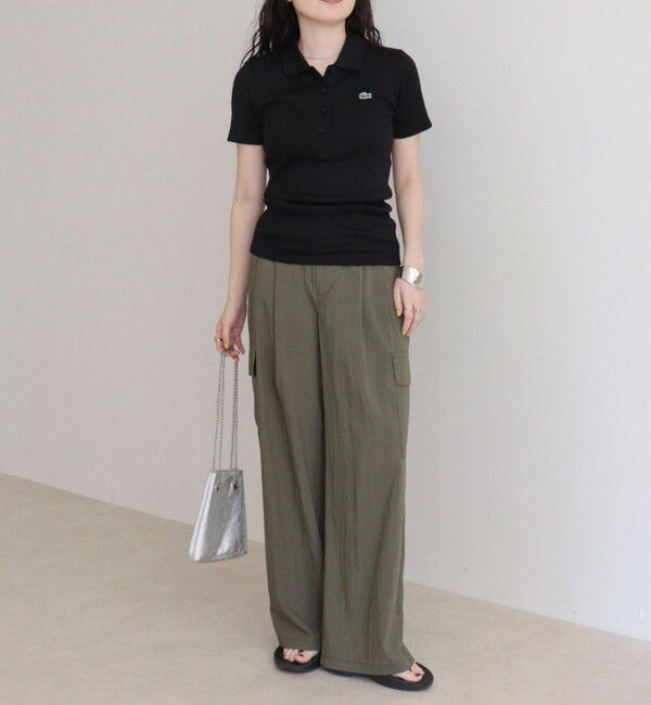 fredy emue「【LACOSTE/ラコステ】ワンポイントリブポロシャツ」|ポロシャツ|