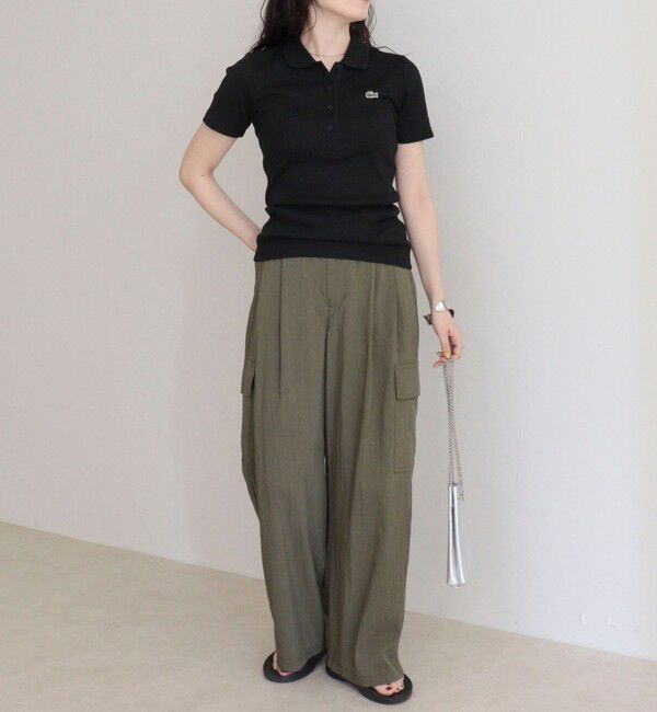 fredy emue「【LACOSTE/ラコステ】ワンポイントリブポロシャツ」|ポロシャツ|