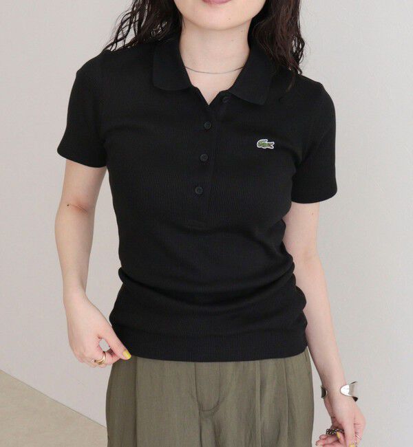 fredy emue「【LACOSTE/ラコステ】ワンポイントリブポロシャツ」|ポロシャツ|