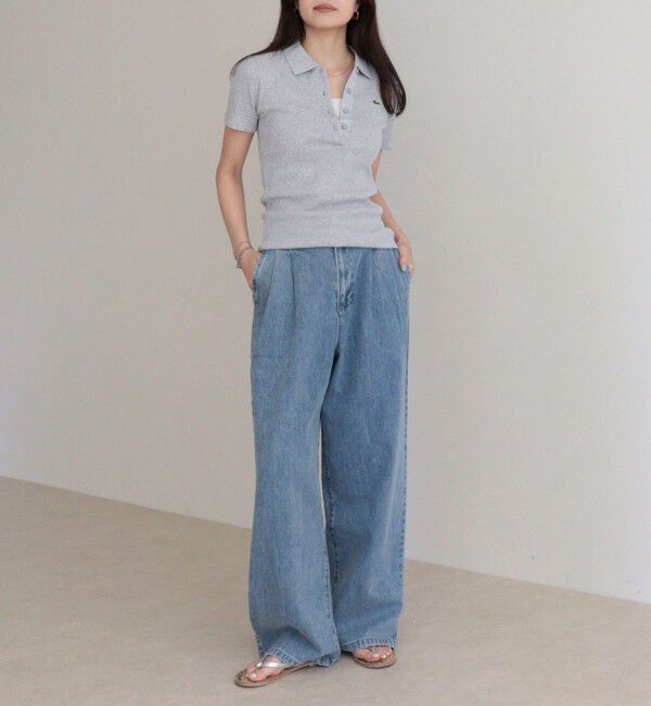 fredy emue「【LACOSTE/ラコステ】ワンポイントリブポロシャツ」|ポロシャツ|