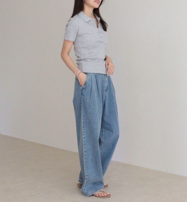 fredy emue「【LACOSTE/ラコステ】ワンポイントリブポロシャツ」|ポロシャツ|