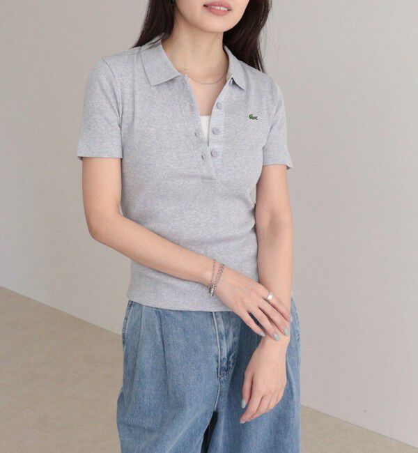 fredy emue「【LACOSTE/ラコステ】ワンポイントリブポロシャツ」|ポロシャツ|