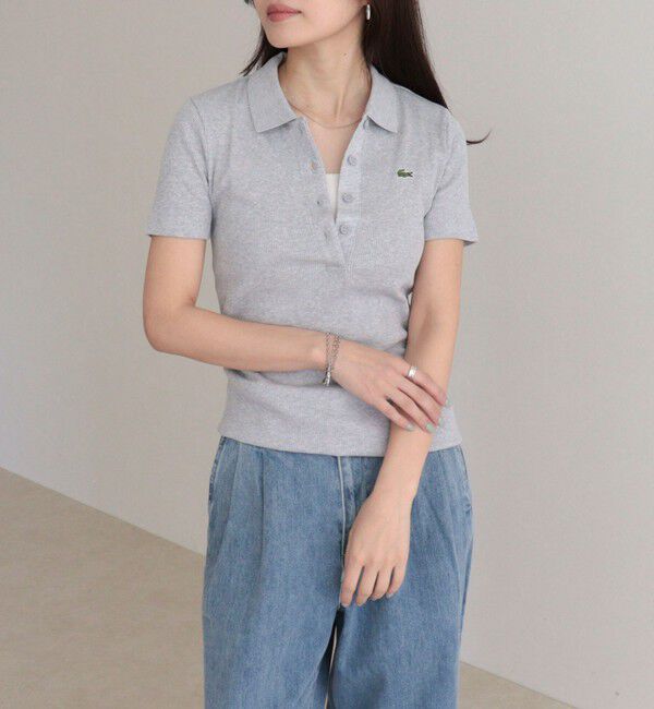 fredy emue「【LACOSTE/ラコステ】ワンポイントリブポロシャツ」|ポロシャツ|