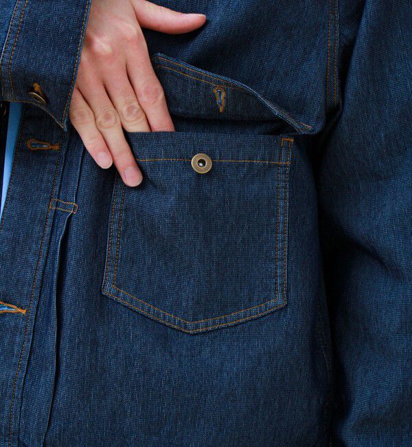GLOSTER「【軽量ストレッチ】メッシュデニム3rdタイプジャケット」|デニムジャケット|