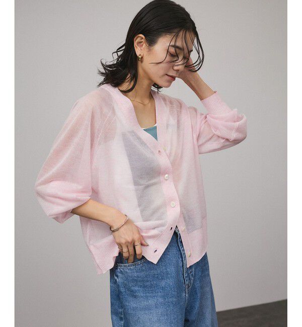 SALON adam et rope'「ブライトシアーカーディガン」|カーディガン|