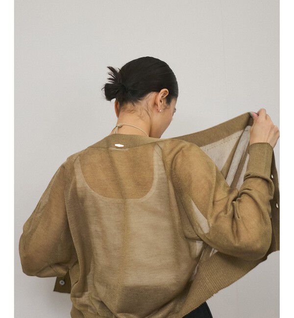 SALON adam et rope'「ブライトシアーカーディガン」|カーディガン|