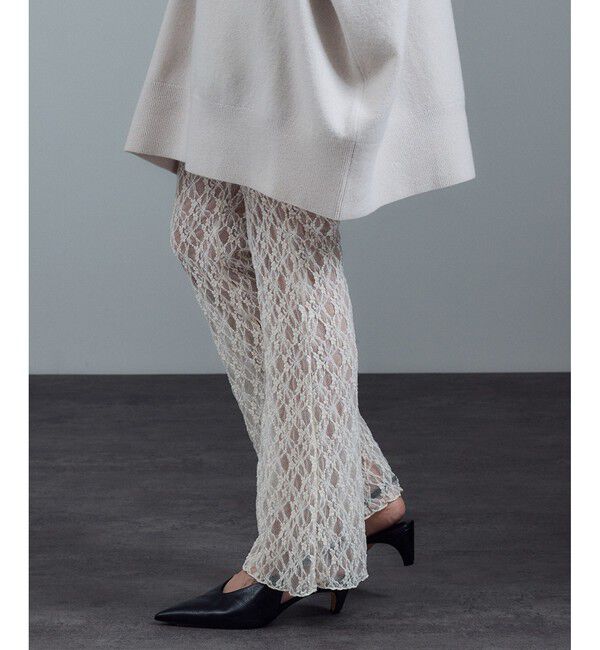 SALON adam et rope'「シアーレースレギンス［ストレッチ］」|レギンス・スパッツ|