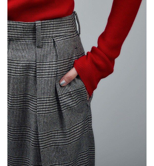 SALON adam et rope'「ウールタックワイドパンツ / セットアップ対応」|スラックス|