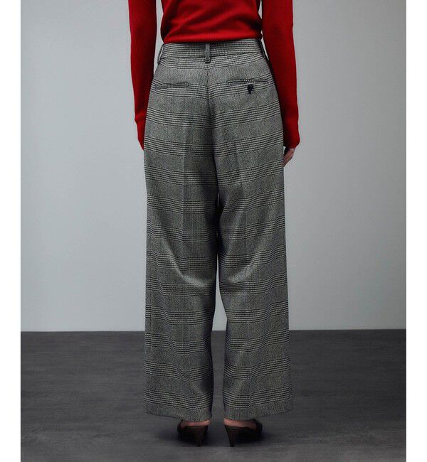 SALON adam et rope'「ウールタックワイドパンツ / セットアップ対応」|スラックス|