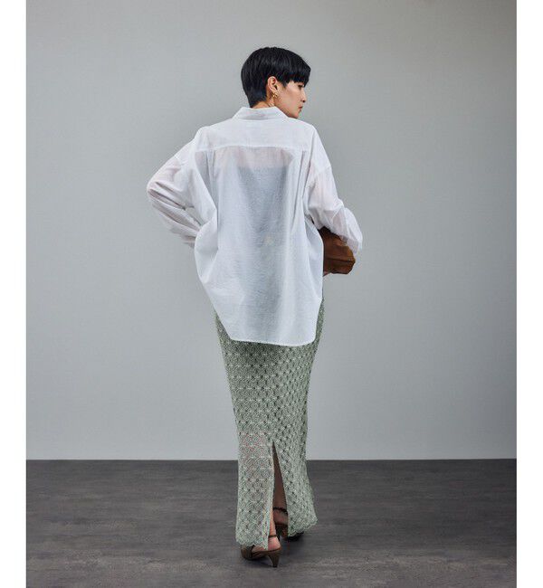 SALON adam et rope'「ラッセルレースヘムスカラップスカート / セットアップ対応」|スカート|