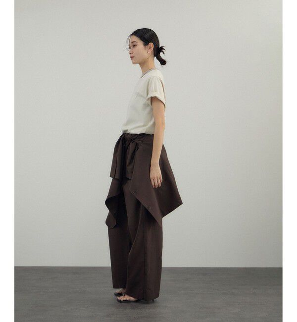 SALON adam et rope'「【Americana（アメリカーナ） for SALON】ワイドパンツ/セットアップ対応」|チノ|