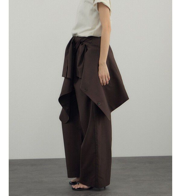 SALON adam et rope'「【Americana（アメリカーナ） for SALON】ワイドパンツ/セットアップ対応」|チノ|