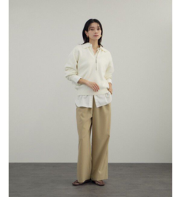 SALON adam et rope'「【Americana（アメリカーナ） for SALON】ワイドパンツ/セットアップ対応」|チノ|