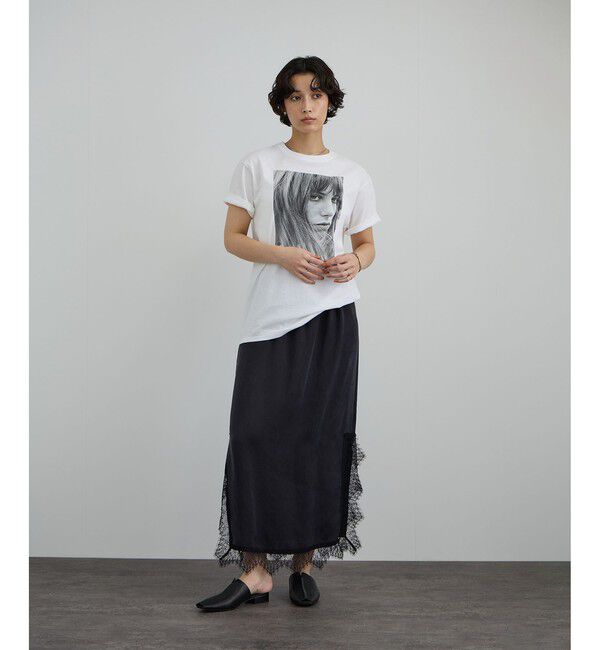 SALON adam et rope'「【COUTURE D'ADAM（クチュール ド アダム）】Jane / mono フォトT」|Tシャツ・カットソー|