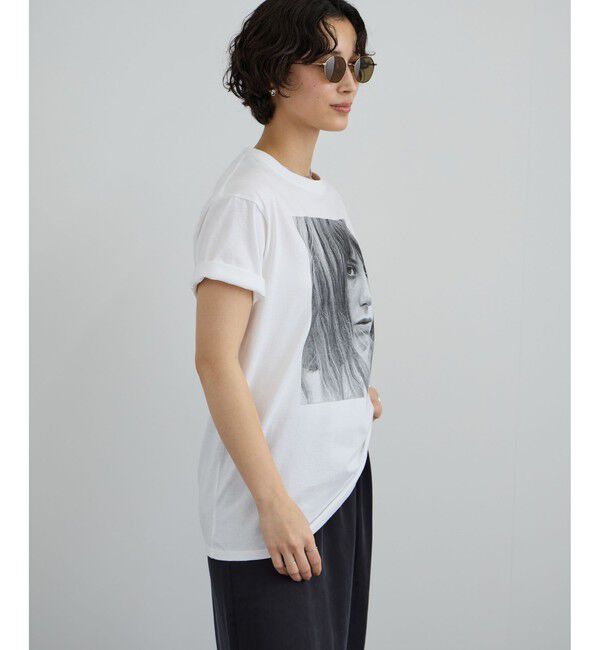SALON adam et rope'「【COUTURE D'ADAM（クチュール ド アダム）】Jane / mono フォトT」|Tシャツ・カットソー|