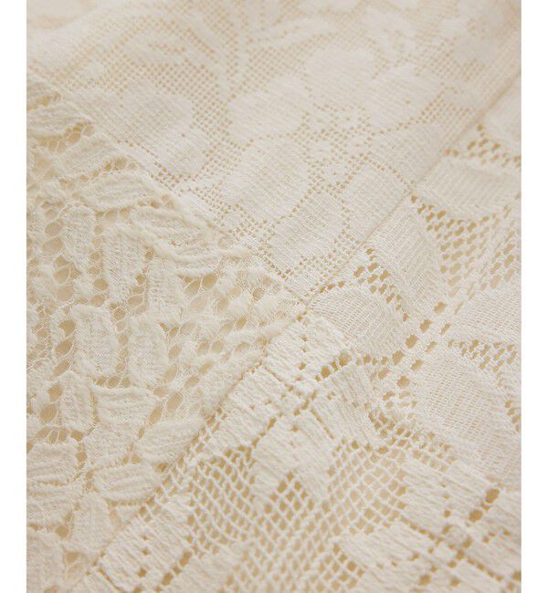 SALON adam et rope'「【WEB限定】パッチワークレースパンツ / セットアップ対応」|チノ|