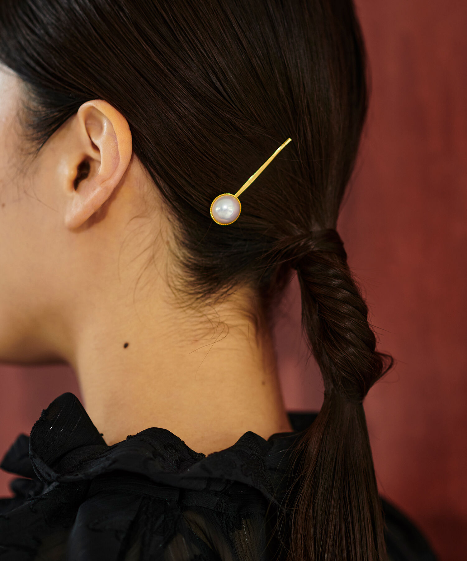 ROP&Eacute;「【MITAKE BUTTON】モチーフヘアピン」|その他|ホワイト(10)