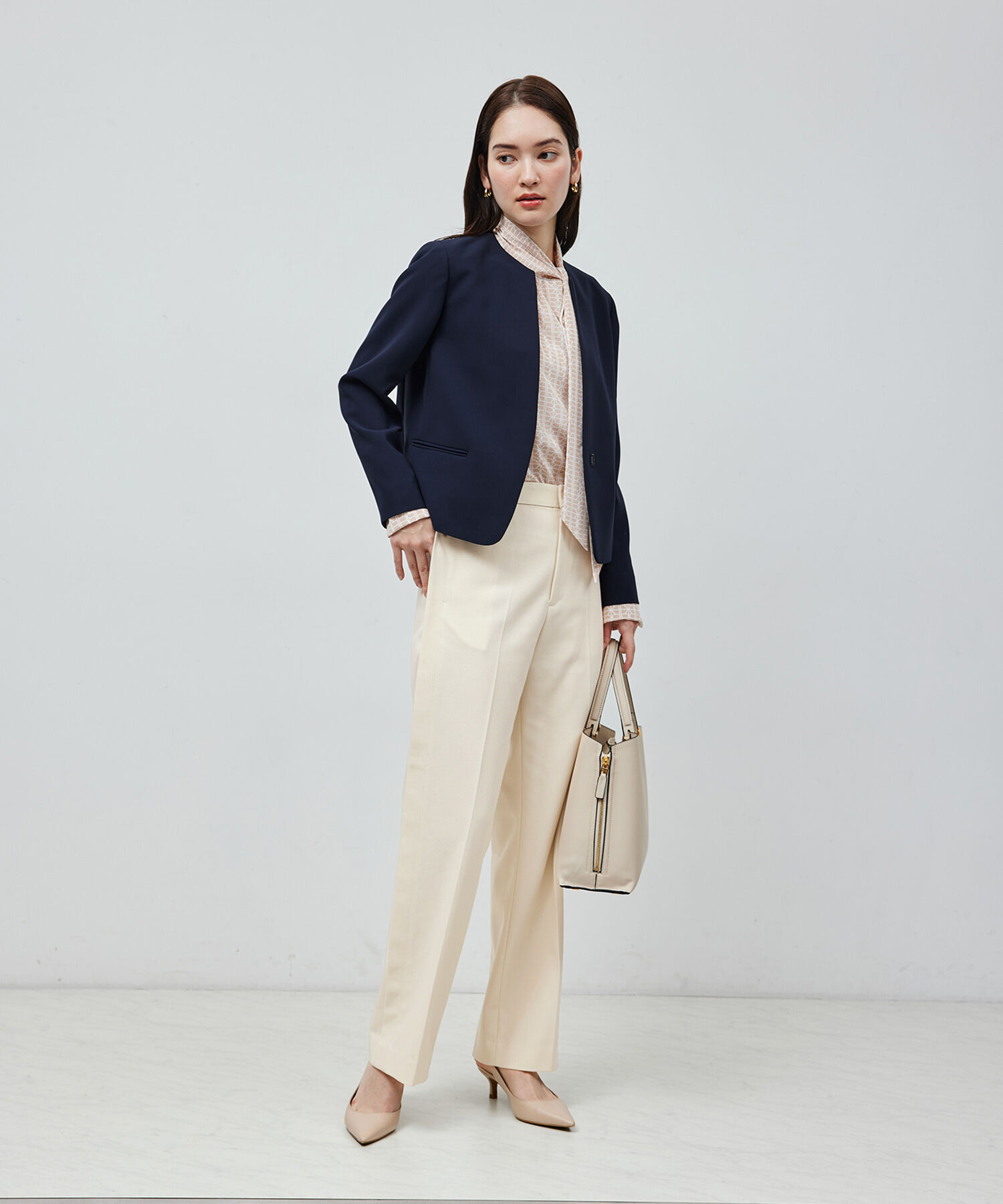 ROPE「【雑誌掲載】コットンカルゼサイドタックパンツ」|その他|