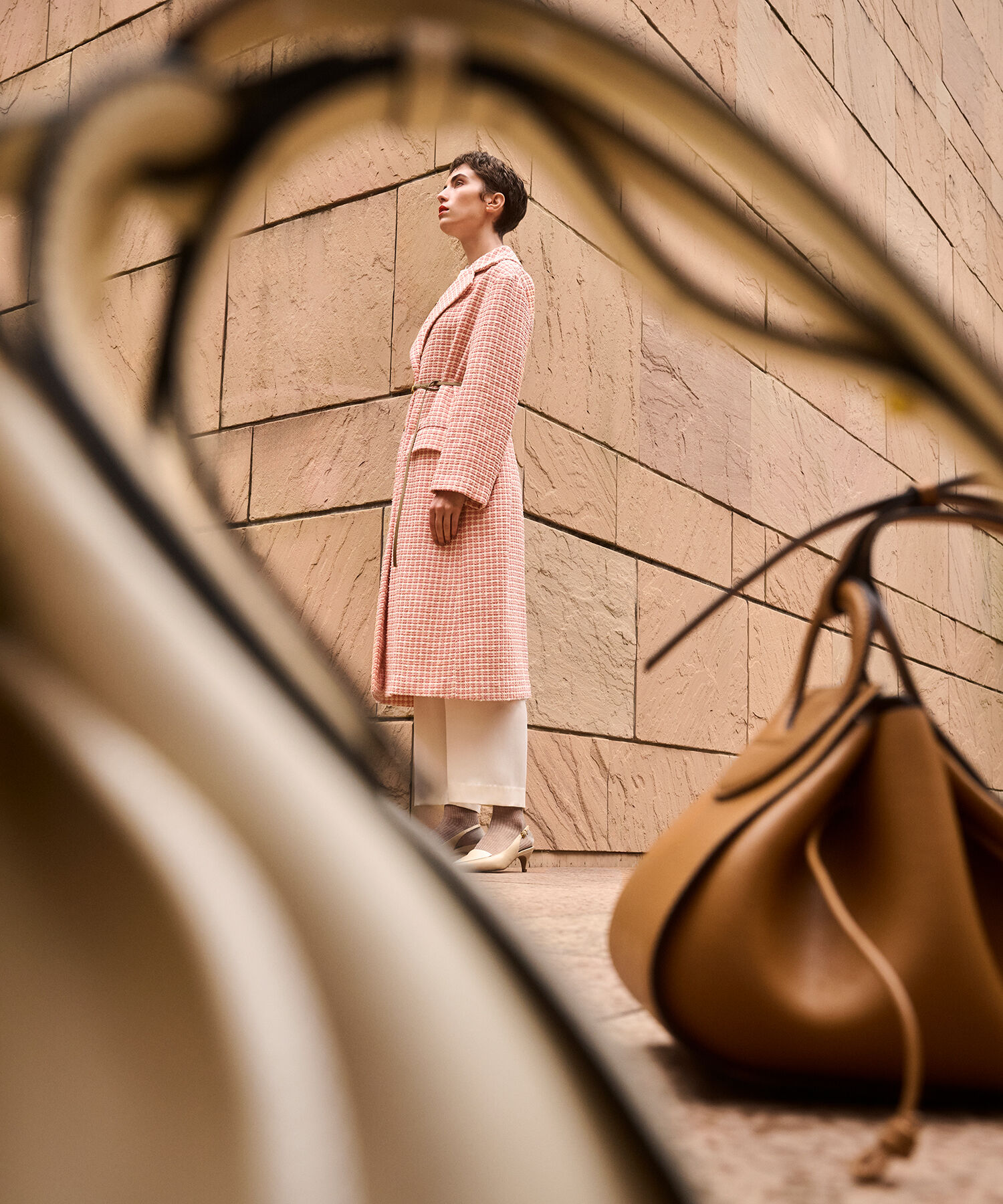 ROPE「【雑誌掲載】コットンカルゼサイドタックパンツ」|その他|