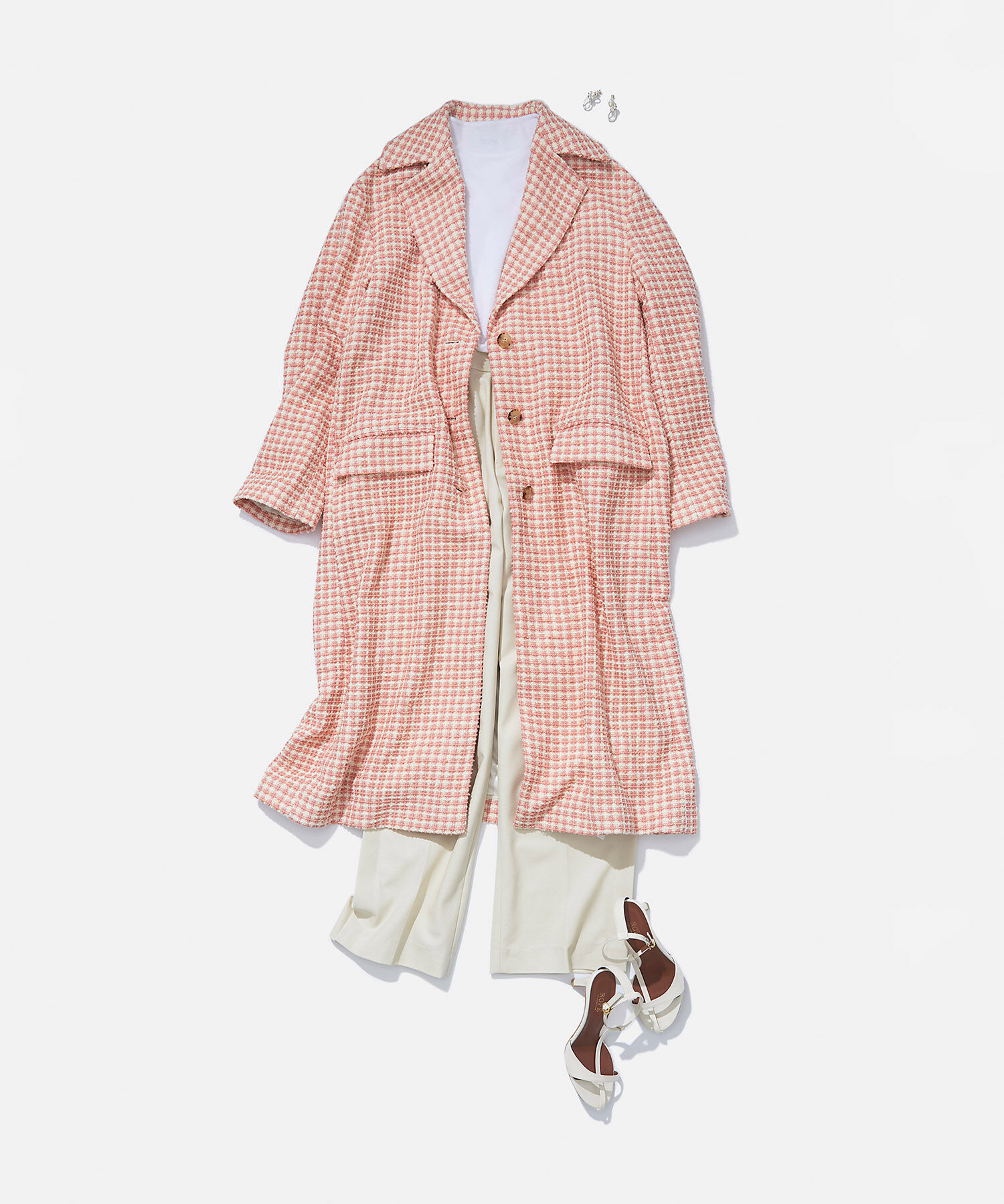 ROPE「【雑誌掲載】コットンカルゼサイドタックパンツ」|その他|