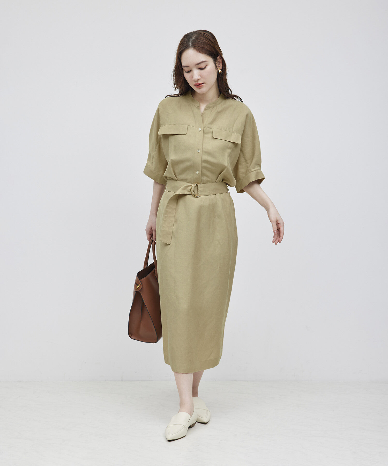 ROPE「スキッパーIラインワンピース」|ワンピース|