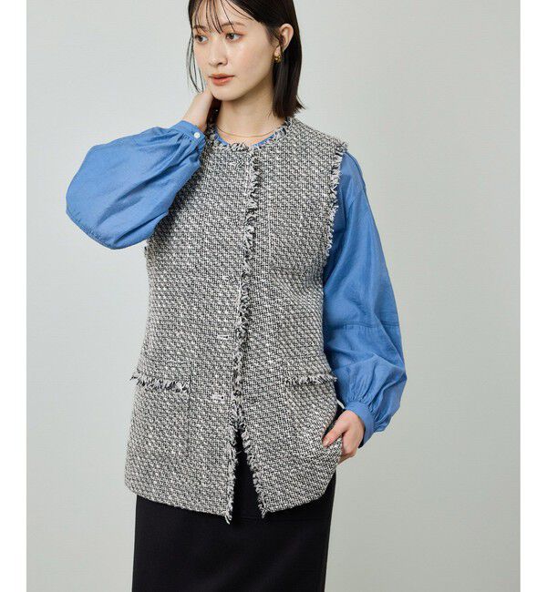 ROPE「ミックスツイードジレベスト」|ベスト・ジレ|