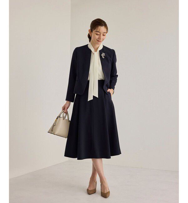 ROPE「【洗える】ボウタイブラウス」|シャツ・ブラウス|