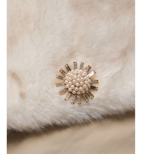 ROPE「ビジュー&times;パールブローチ」|ブローチ・コサージュ|ゴールド(90)