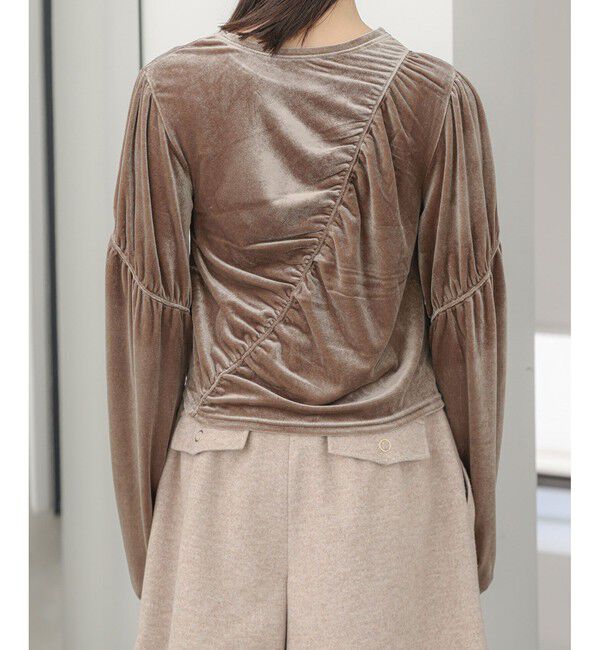 VIS「【洗える】ベロアシャーリングプルオーバー」|Tシャツ・カットソー|