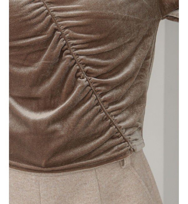 VIS「【洗える】ベロアシャーリングプルオーバー」|Tシャツ・カットソー|