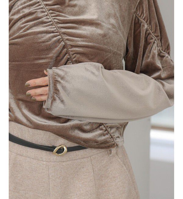 VIS「【洗える】ベロアシャーリングプルオーバー」|Tシャツ・カットソー|