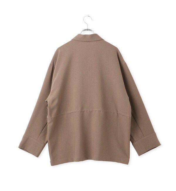 VIS「【防シワ】リネンライクミリタリーシャツジャケット」|ミリタリージャケット|