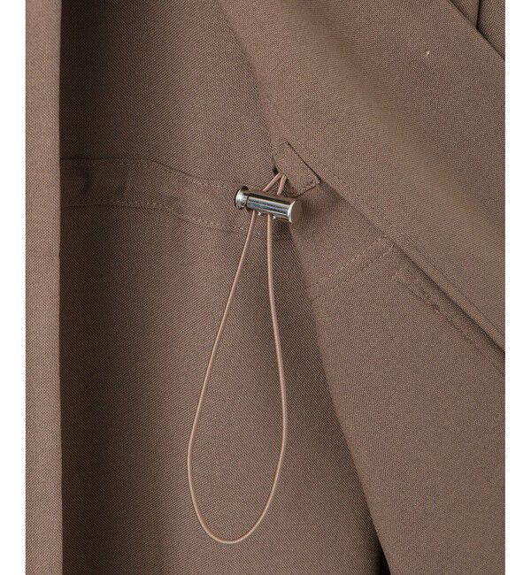 VIS「【防シワ】リネンライクミリタリーシャツジャケット」|ミリタリージャケット|