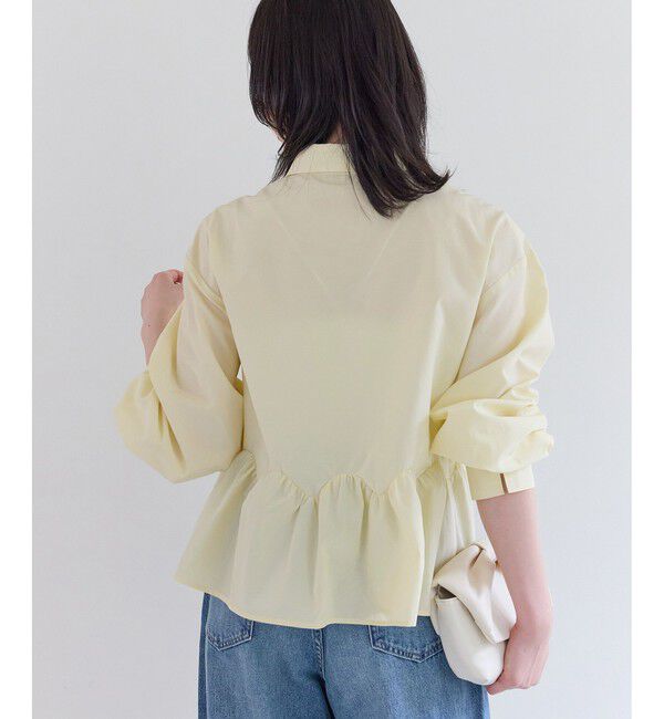 VIS「ウエーブヘムペプラムシャツ」|シャツ・ブラウス|