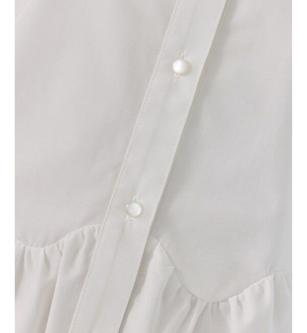 VIS「ウエーブヘムペプラムシャツ」|シャツ・ブラウス|