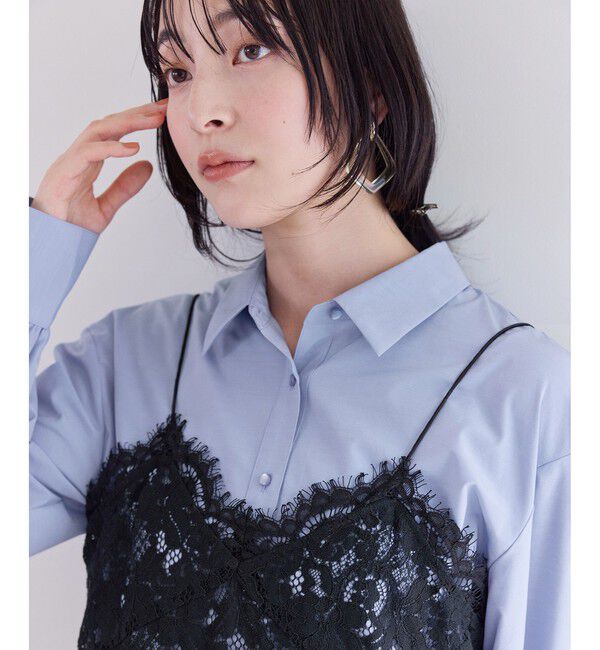 VIS「ウエーブヘムペプラムシャツ」|シャツ・ブラウス|