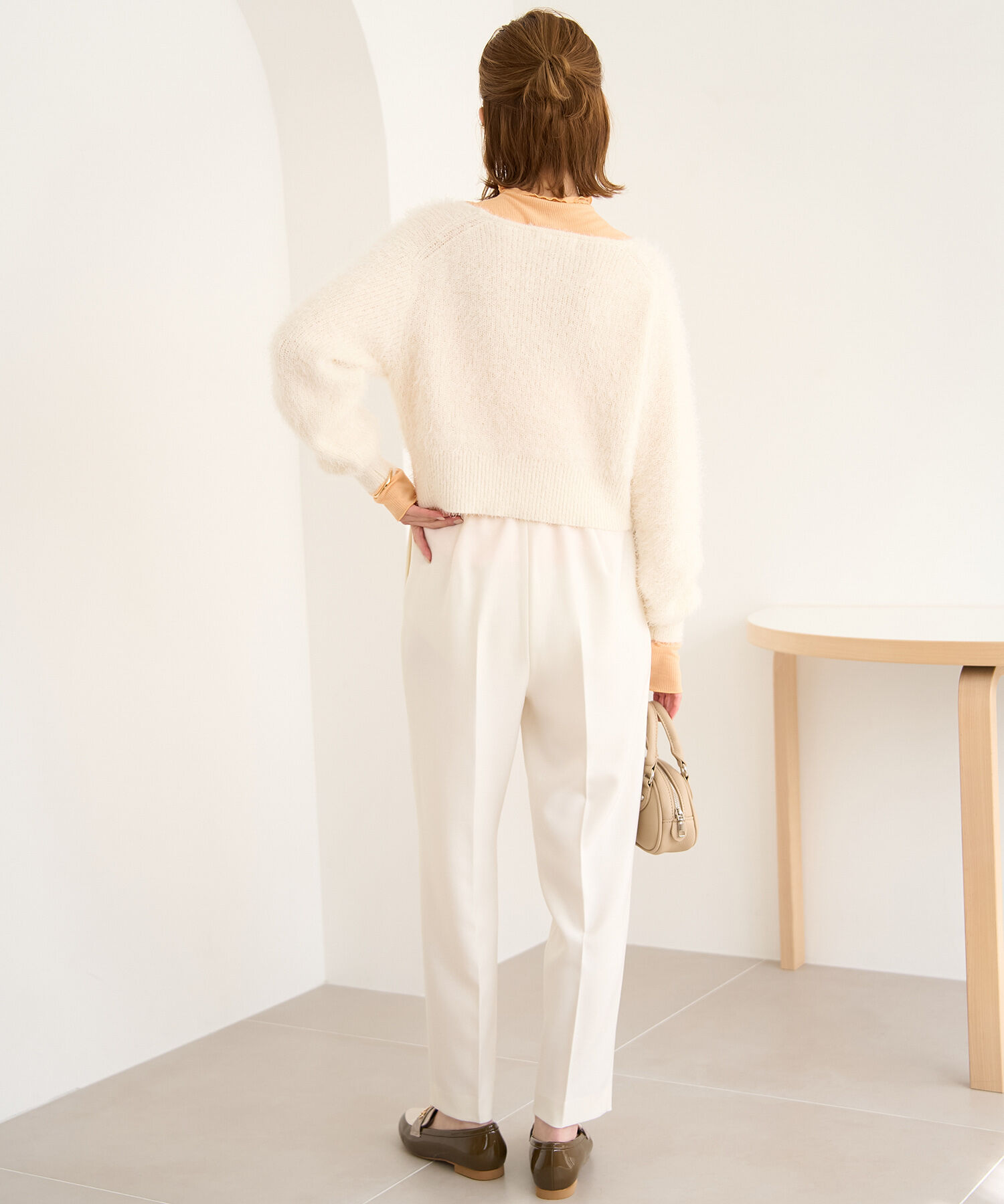 Rope&rsquo;Picnic「シャギーニットショート丈プルオーバー」|ニット・セーター|